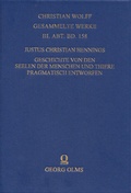 Cover: Geschichte von den Seelen der Menschen und Thiere pragmatisch entworfen - Georg Olms Verlag