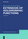 Cover: Extension of Holomorphic Functions - De Gruyter