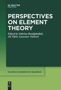 Cover: Perspectives on Element Theory - De Gruyter Mouton