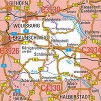 Abbildung von: C3930 Helmstedt Topographische Karte 1 : 100 000 - Landesamt für Vermessung und Geoinformation Sachsen-Anhalt (LVermGeo)