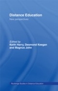 Cover: Distance Education: New Perspectives - Routledge