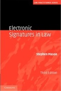 Cover: Electronic Signatures in Law - Cambridge University Press