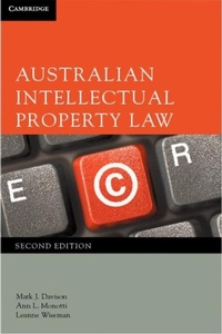 Abbildung von: Australian Intellectual Property Law - Cambridge University Press