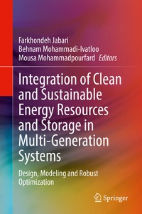 Enlarge image Cover: Integration of Clean and Sustainable Energy Resources and Storage in Multi-Generation Systems - Springer