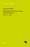 Cover: Philosophische Untersuchung &uuml;ber die Sprache - Meiner