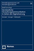 Cover: Verst&auml;ndliche Verwaltungskommunikation in Zeiten der Digitalisierung - Nomos