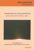 Cover: Aussprechen des Unaussprechlichen - Roderer Verlag