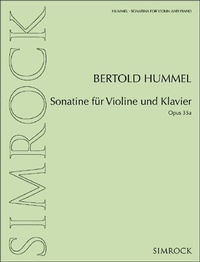 Abbildung von: Sonatine für Violine und Klavier - Benjamin, A J