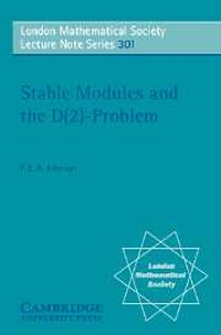 Abbildung von: Stable Modules and the D(2)-Problem - Cambridge University Press