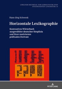 Abbildung von: Horizontale Lexikographie - Peter Lang Verlag