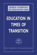 Cover: World Yearbook of Education 2000 - Routledge