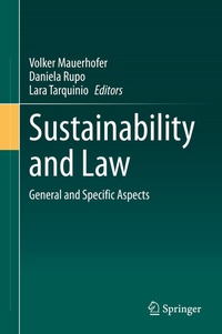 Abbildung von: Sustainability and Law - Springer