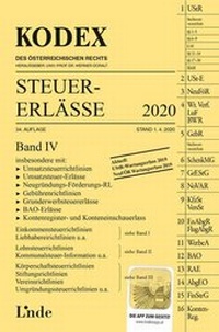 Abbildung von: KODEX Steuer-Erlässe 2020, Band IV - Linde