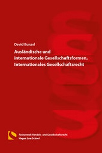 Abbildung von: Ausländische und internationale Gesellschaftsformen, Internationales Gesellschaftsrecht - Hagener Wissenschaftsverlag