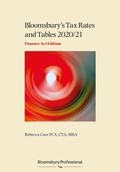 Cover: Tax Rates and Tables 2020/21: Finance Act Edition - Bloomsbury Professional