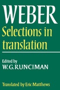 Cover: Max Weber: Selections in Translation - Cambridge University Press