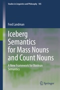 Cover: Iceberg Semantics for Mass Nouns and Count Nouns - Springer