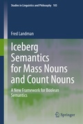 Cover: Iceberg Semantics for Mass Nouns and Count Nouns - Springer