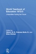 Cover: World Yearbook of Education 1972/3 - Routledge
