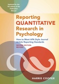 Cover: Reporting Quantitative Research in Psychology - American Psychological Association