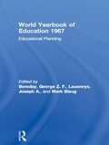 Cover: World Yearbook of Education 1967 - Routledge