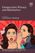 Cover: Comparative Privacy and Defamation - Edward Elgar Publishing