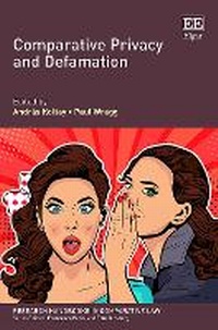 Enlarge image Cover: Comparative Privacy and Defamation - Edward Elgar Publishing