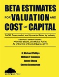 Cover: Beta Estimates for Valuation and Cost of Capital - Lulu Press