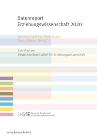 Enlarge image Cover: Datenreport Erziehungswissenschaft 2020 - Verlag Barbara Budrich