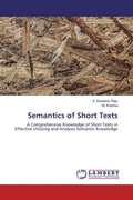 Cover: Semantics of Short Texts - LAP Lambert Academic Publishing