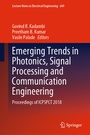 Cover: Emerging Trends in Photonics, Signal Processing and Communication Engineering - Springer