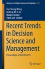 Cover: Recent Trends in Decision Science and Management - Springer