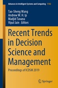 Cover: Recent Trends in Decision Science and Management - Springer