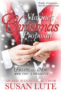 Cover: A Marine's Christmas Proposal (Falling For A Hero, #2) - Falling For A Hero