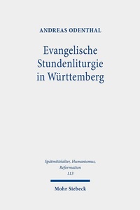 Abbildung von: Evangelische Stundenliturgie in Wuerttemberg - Mohr Siebeck