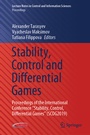 Cover: Stability, Control and Differential Games - Springer