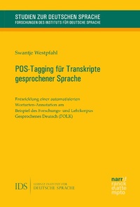 Enlarge image Cover: POS-Tagging für Transkripte gesprochener Sprache - Narr Francke Attempto Verlag