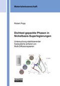 Cover: Dichtest gepackte Phasen in Nickelbasis-Superlegierungen - Shaker
