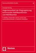 Cover: Angemessenheit der Eingruppierung kommunaler Wahlbeamtinnen und Wahlbeamter - Nomos