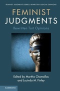 Cover: Feminist Judgments: Rewritten Tort Opinions - Cambridge University Press