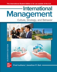 Enlarge image Cover: ISE International Management: Culture, Strategy, and Behavior - McGraw-Hill Education