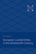 Cover: European Landed Elites in the Nineteenth Century - Johns Hopkins University Press