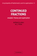 Cover: Continued Fractions - Cambridge University Press