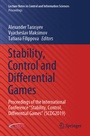 Cover: Stability, Control and Differential Games - Springer