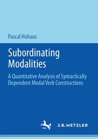 Enlarge image Cover: Subordinating Modalities - J.B. Metzler