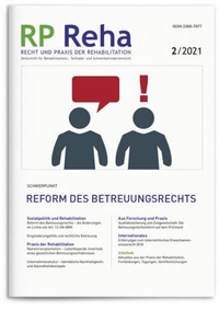 Abbildung von: Recht & Praxis der Rehabilitation - Universitätsverlag Halle-Wittenberg