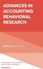 Cover: Advances in Accounting Behavioral Research - Emerald Publishing Limited