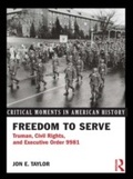 Cover: Freedom to Serve - Routledge