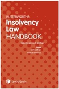 Cover: Butterworths Insolvency Law Handbook - Butterworths Law
