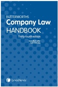 Cover: Butterworths Company Law Handbook - Butterworths Law